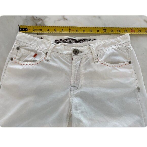 Z BRAND WHITE COTTON FLAIR JEAN STYLE PANTS SIZE 28 X 33 - Picture 10 of 16